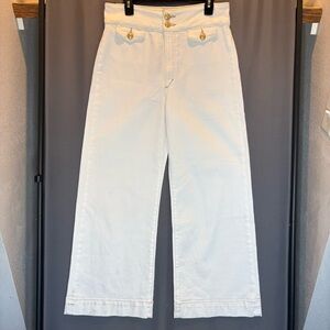 Joe's Jeans white Flare Wide-Leg Pants